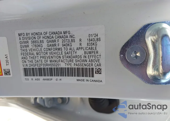 2HGFE2F55RH550251: 40242958