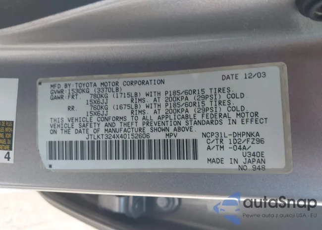 JTLKT324X40152606: 40244530