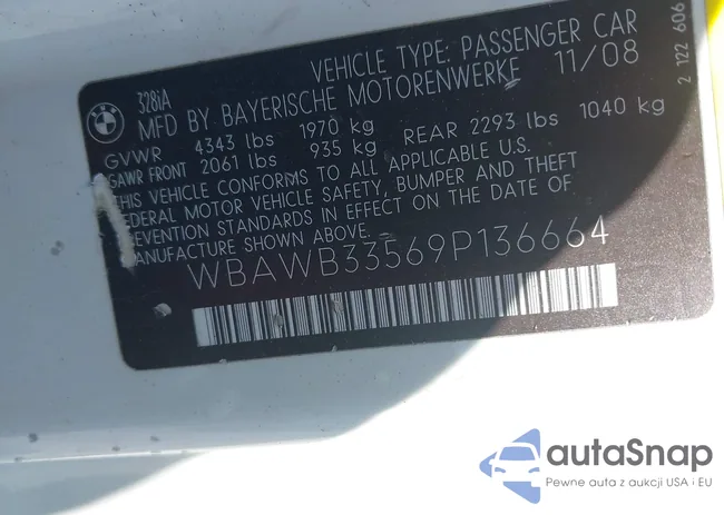 WBAWB33569P136664: 40246131