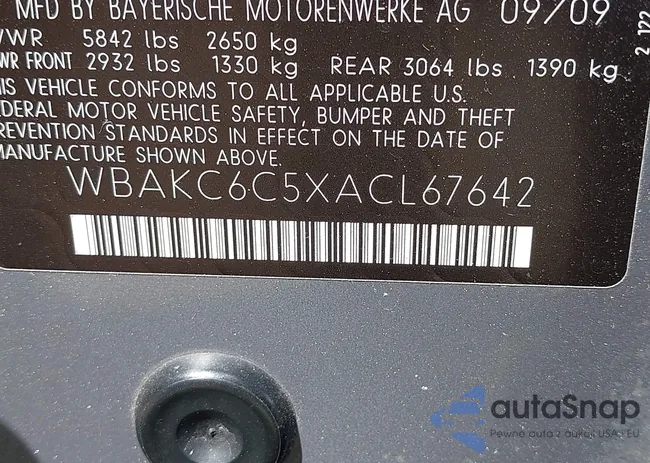 WBAKC6C5XACL67642: 40248449