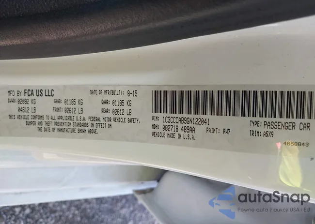 1C3CCCAB9GN122041: 40247959