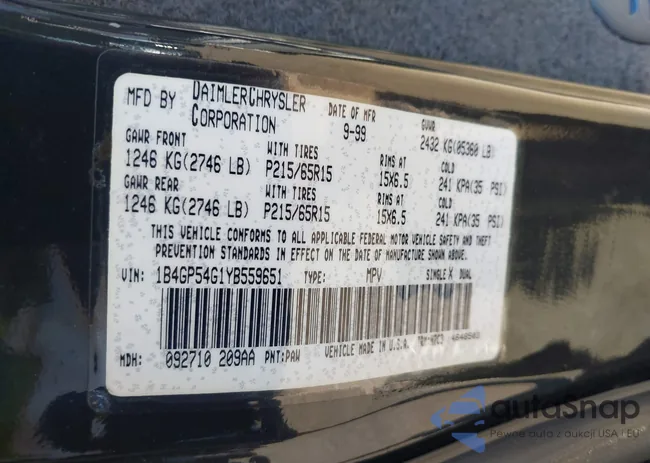 1B4GP54G1YB559651: 40251476