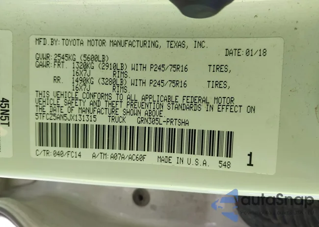 5TFCZ5AN5JX131315: 40251597