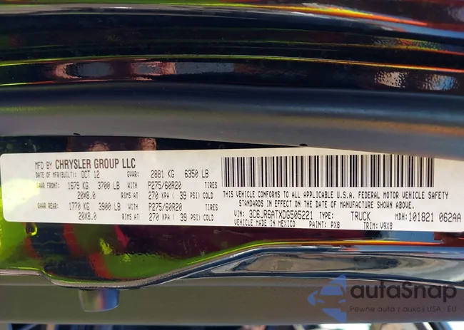 3C6JR6ATXDG505221: 40254022