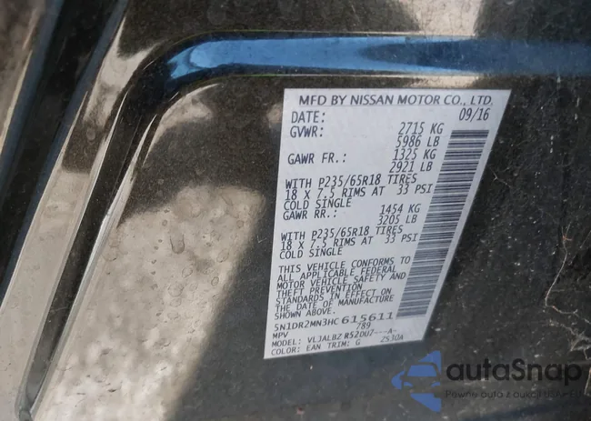 5N1DR2MN3HC615611: 40258050