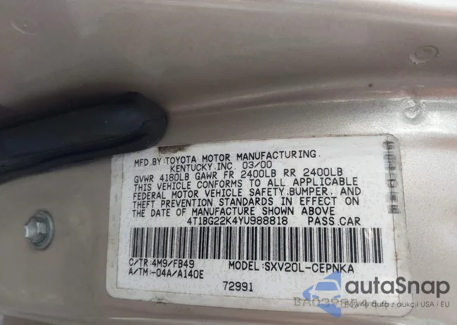 4T1BG22K4YU988818: 40259352