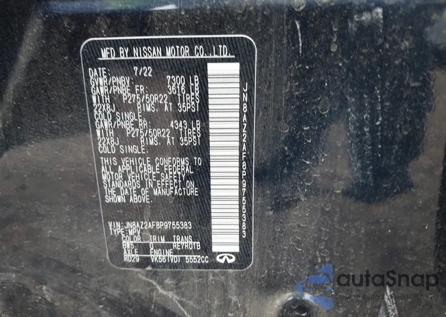 JN8AZ2AF8P9755383: 40259947