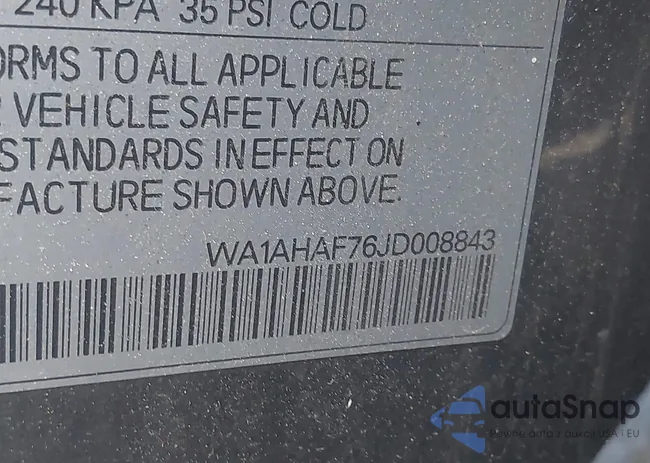 WA1AHAF76JD008843: 40261435