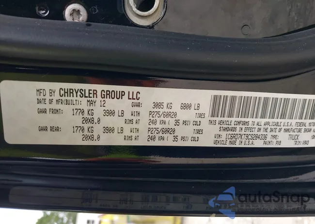 1C6RD7KT9CS284336: 40261647