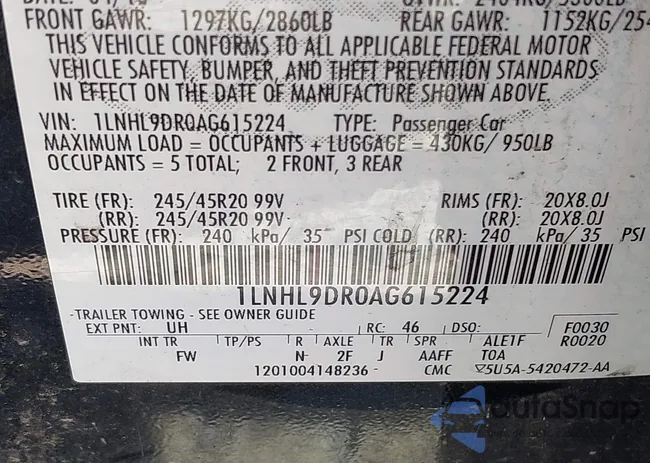 1LNHL9DR0AG615224: 40264980