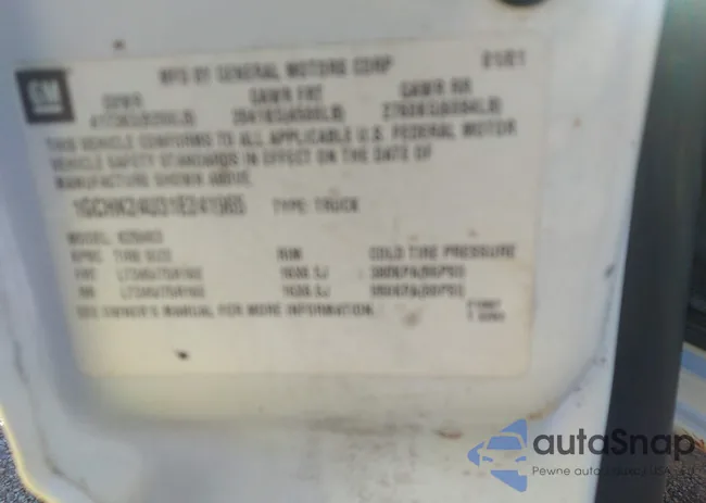 1GCHK24U31E241965: 40266481