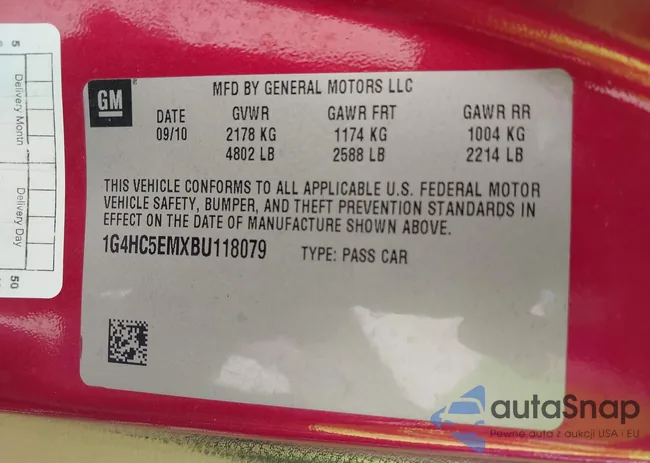 1G4HC5EMXBU118079: 40267215