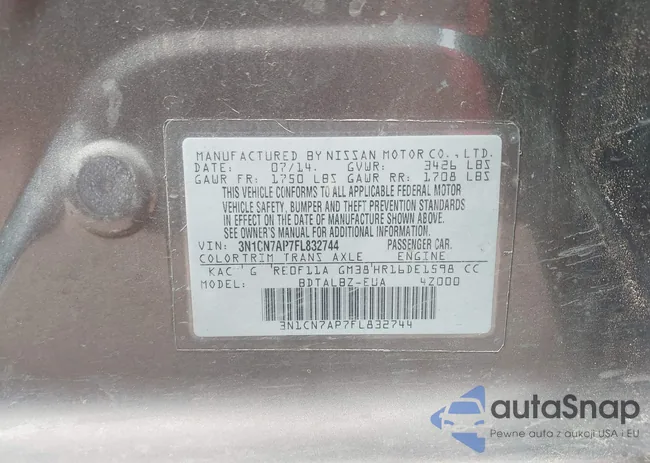 3N1CN7AP7FL832744: 40271237