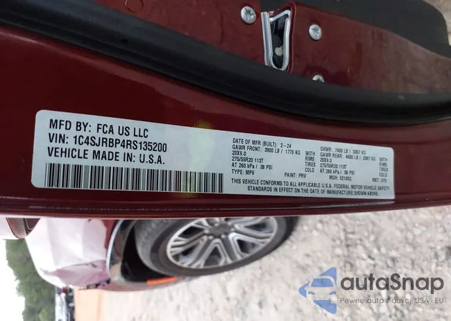 1C4SJRBP4RS135200: 40270887