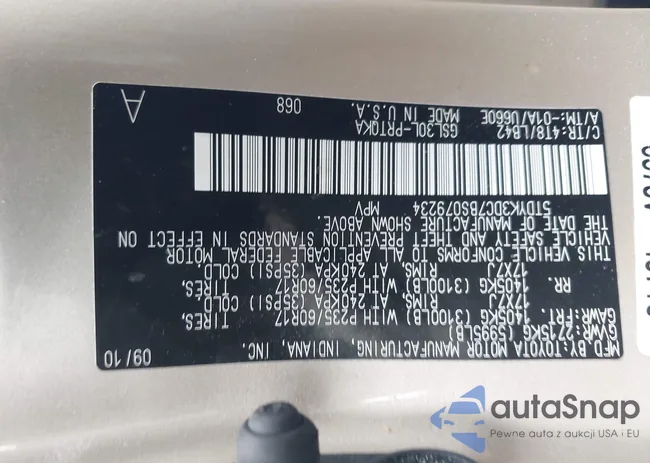 5TDYK3DC7BS079234: 40270993