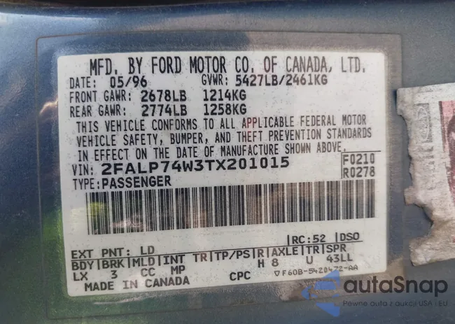 2FALP74W3TX201015: 40272753