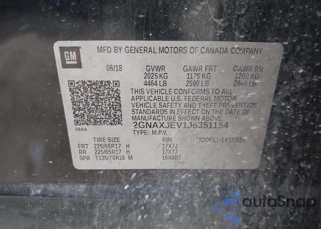 2GNAXJEV1J6351154: 40285055