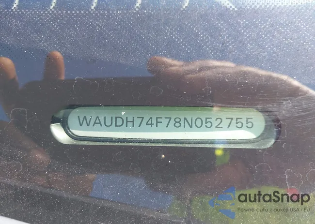 WAUDH74F78N052755: 40285403