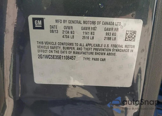 2G1WC5E35E1108457: 40288474