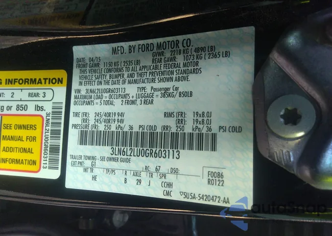 3LN6L2LU0GR603113: 40292354