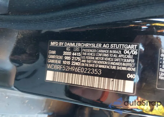 WDBRF52H96E022353: 40294557