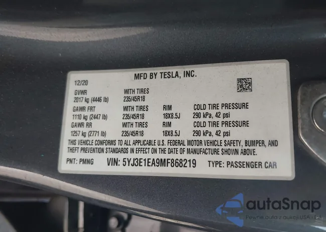 5YJ3E1EA9MF868219: 40293936