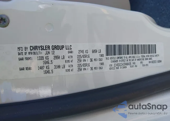 2C4RDGCG4CR406435: 40297382