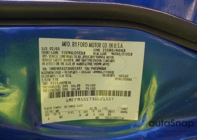 1MEFM55S73G621557: 40297448