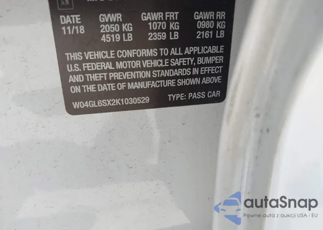 W04GL6SX2K1030529: 40299853