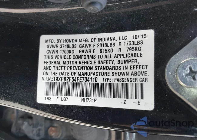 19XFB2F54FE704110: 40301518