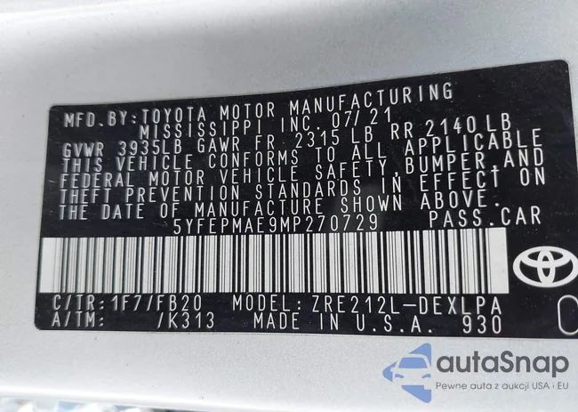 5YFEPMAE9MP270729: 40300808