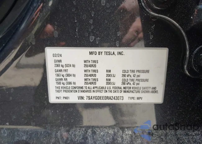 7SAYGDEE0RA243073: 40302552