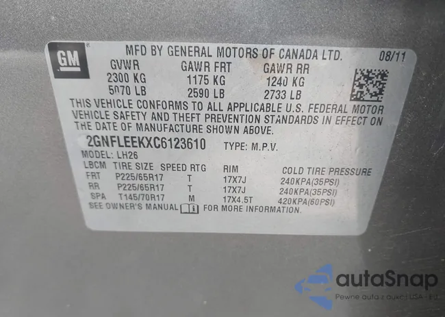 2GNFLEEKXC6123610: 40306089