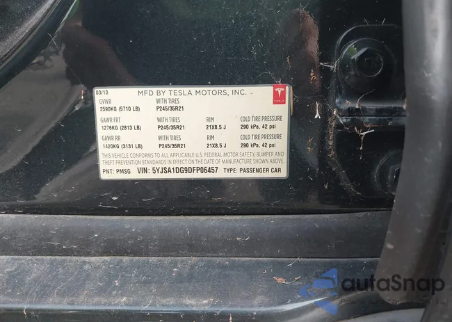 5YJSA1DG9DFP06457: 40312348