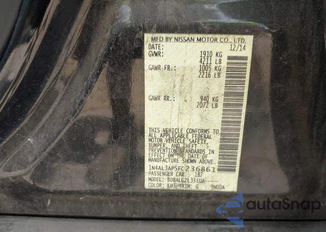 1N4AL3AP5FC236861: 40315929