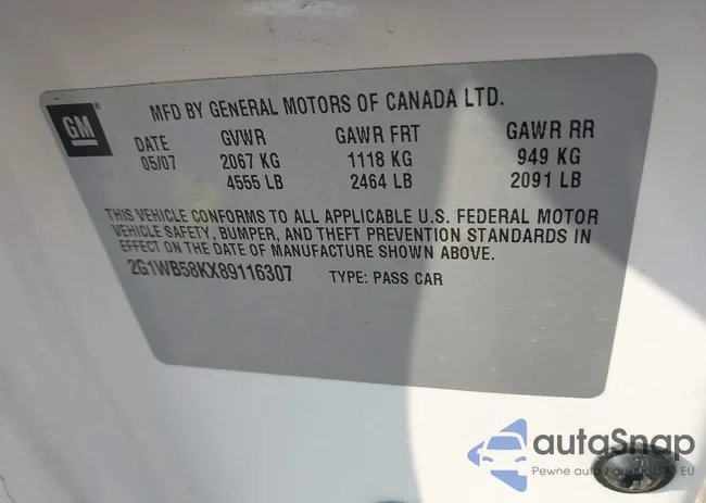 2G1WB58KX89116307: 40318976