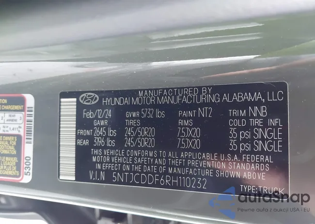 5NTJCDDF6RH110232: 40320036