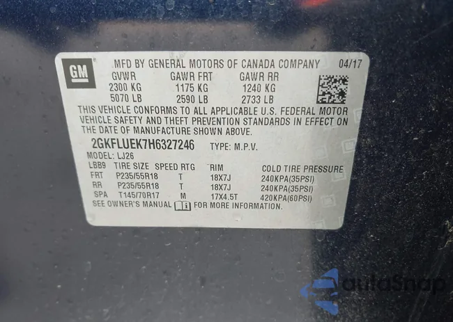 2GKFLUEK7H6327246: 40323271