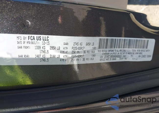 2C4RC1BG5GR245553: 40322733