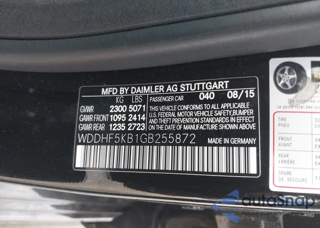 WDDHF5KB1GB255872: 40328209