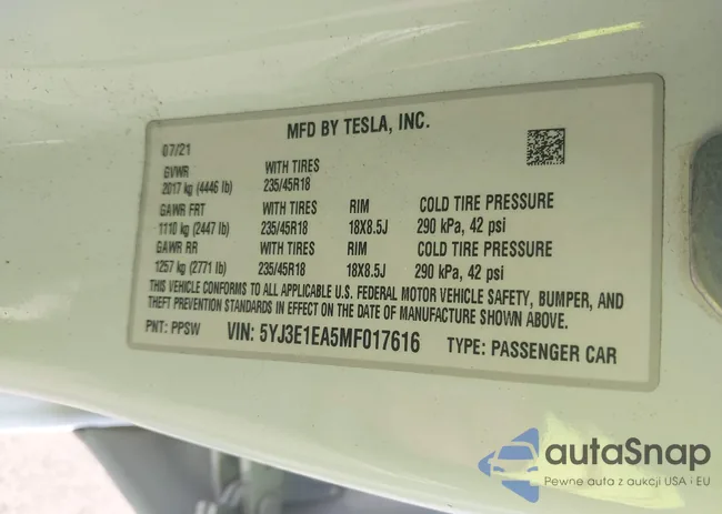 5YJ3E1EA5MF017616: 40328217