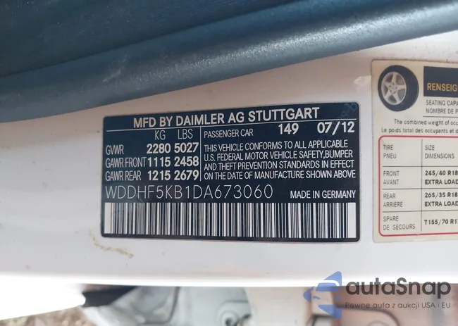 WDDHF5KB1DA673060: 40328956