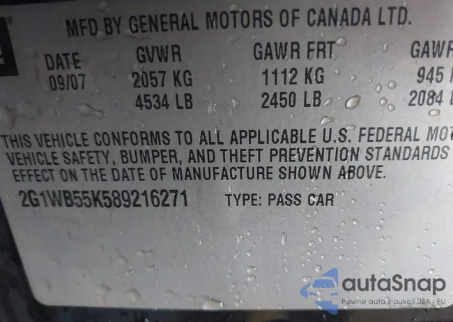 2G1WB55K589216271: 40329267