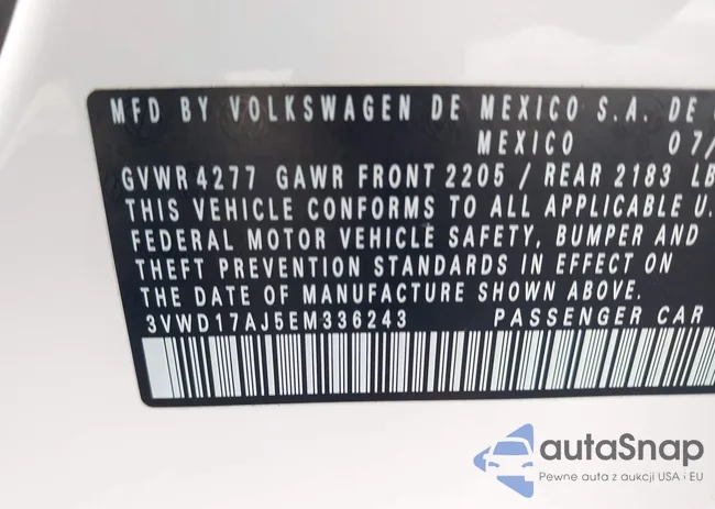 3VWD17AJ5EM336243: 40331903