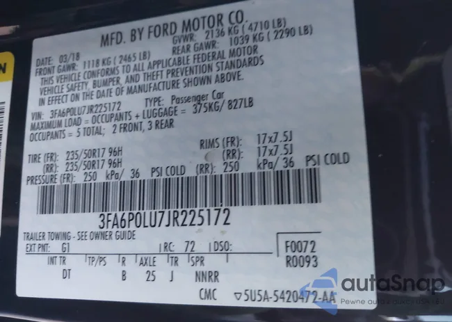 3FA6P0LU7JR225172: 40334189