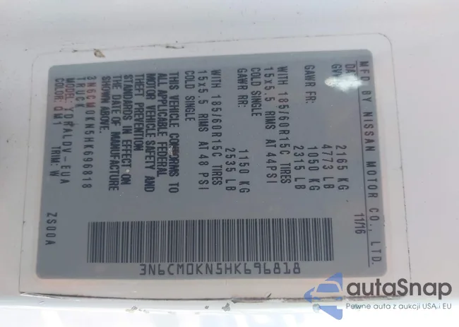 3N6CM0KN5HK696818: 40334418