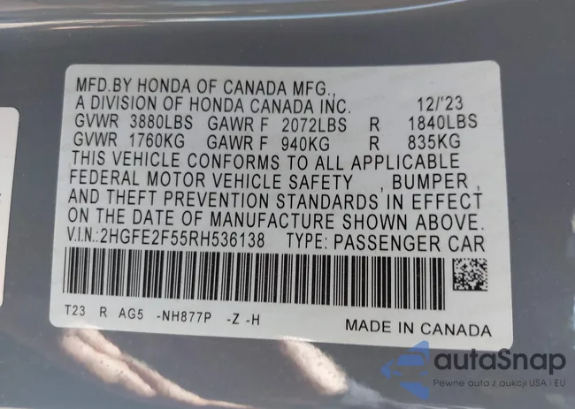 2HGFE2F55RH536138: 40335197