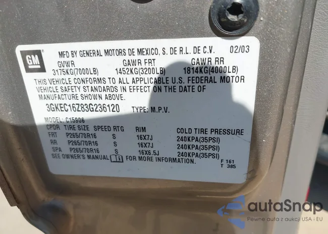 3GKEC16Z83G236120: 40336158