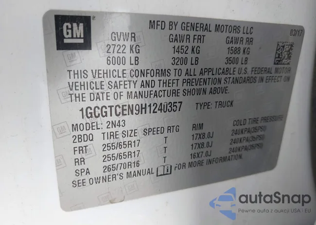 1GCGTCEN9H1240357: 40336565