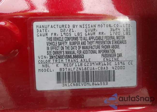 3N1CN8EV0ML866553: 40336742